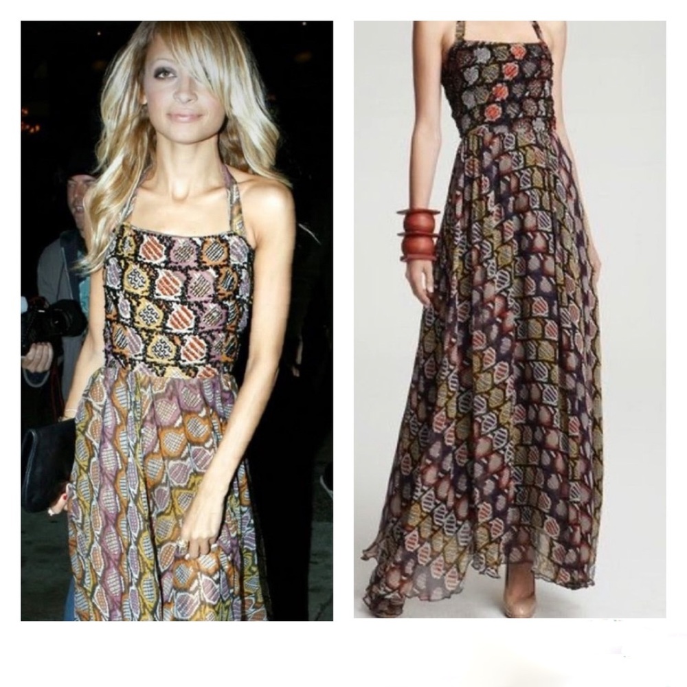 Winter Kate Multicolor Printed Maxi Dress